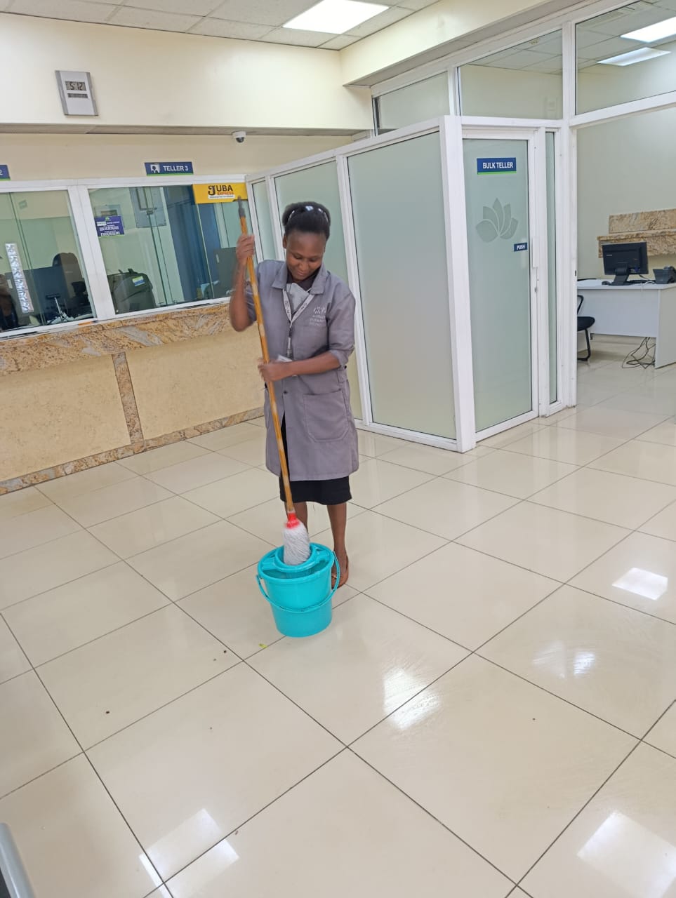 Nakuru Branch Cleaning Services, showcasing our team's attention to detail and commitment to cleanliness